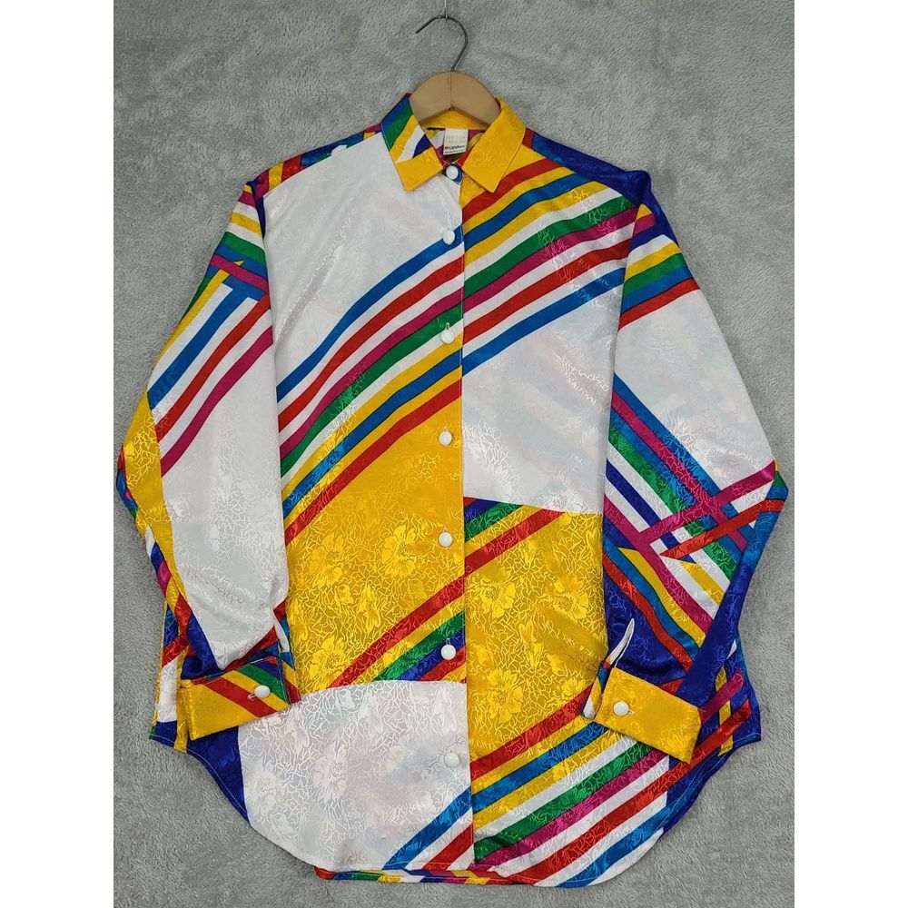 Vintage Units Limited Edition Womens Blouse Sz 1 (L/XL?) Hippie Retro‎